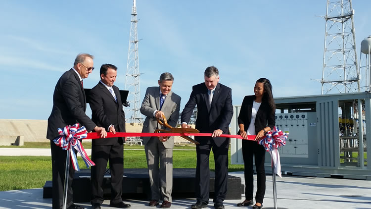 Ribbon-cutting ceremony for Launch Pad 39C